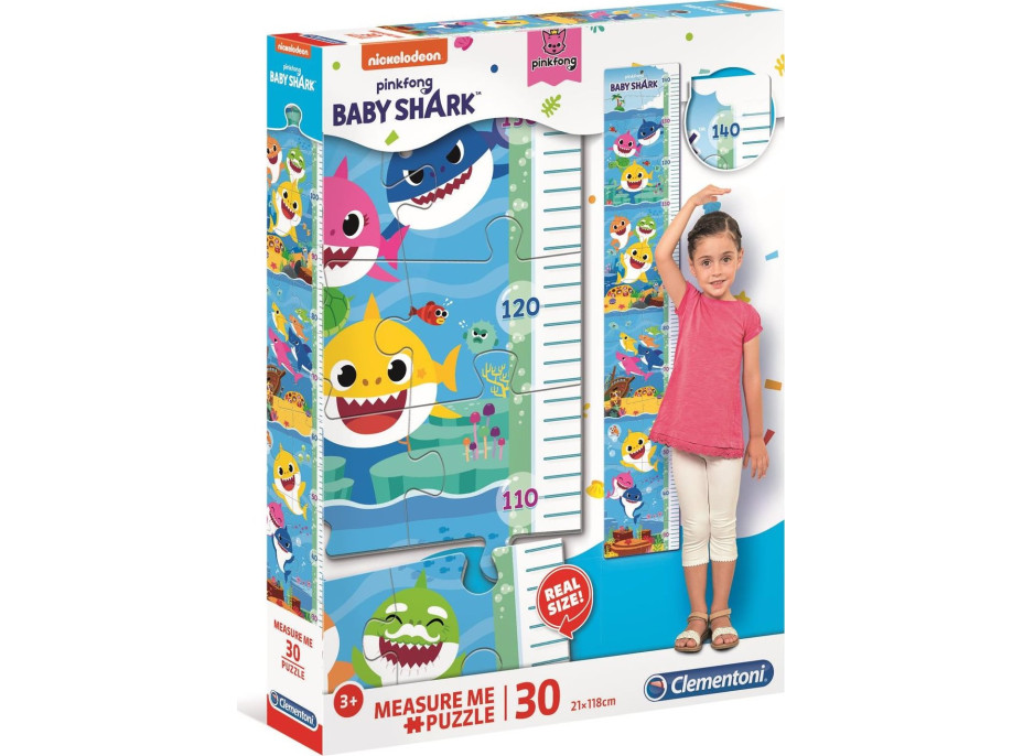 CLEMENTONI Puzzle metr Baby Shark 30 dílků