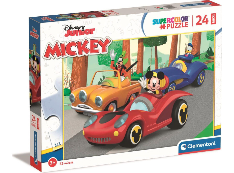 CLEMENTONI Puzzle Mickey na výletě MAXI 24 dílků