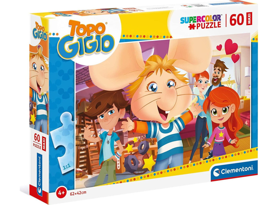 CLEMENTONI Puzzle Myšák Gigio MAXI 60 dílků