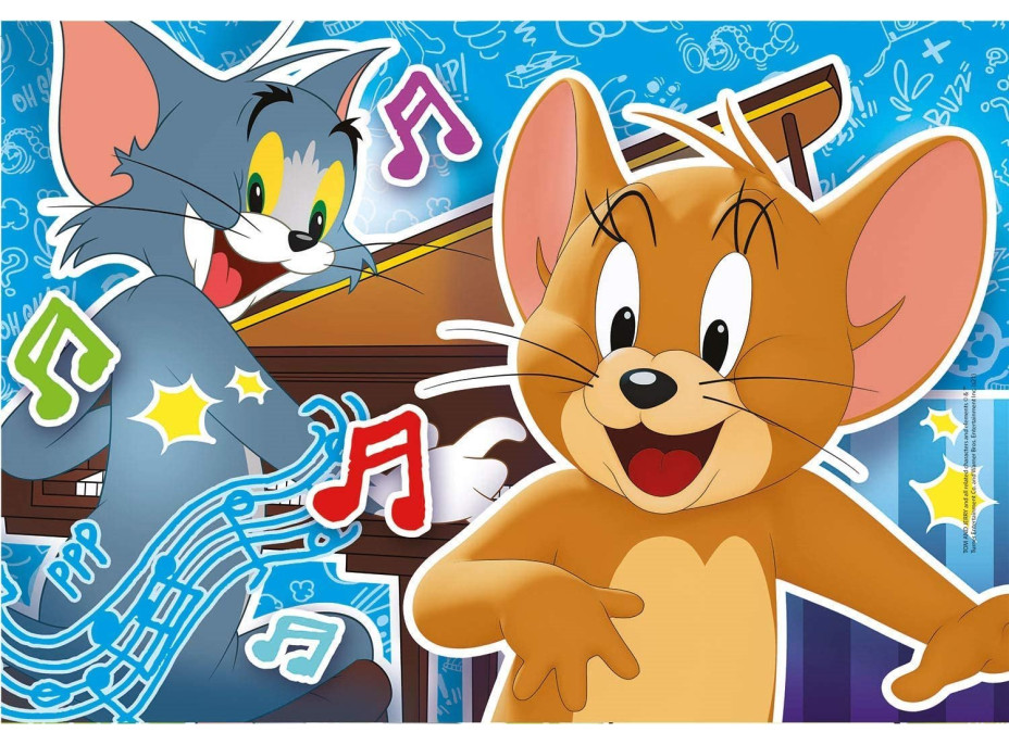 CLEMENTONI Puzzle Tom a Jerry 3x48 dílků