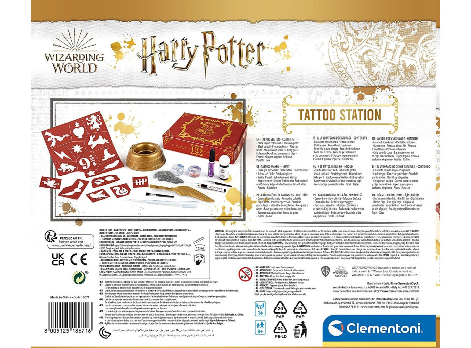 CLEMENTONI Tetovací studio Harry Potter