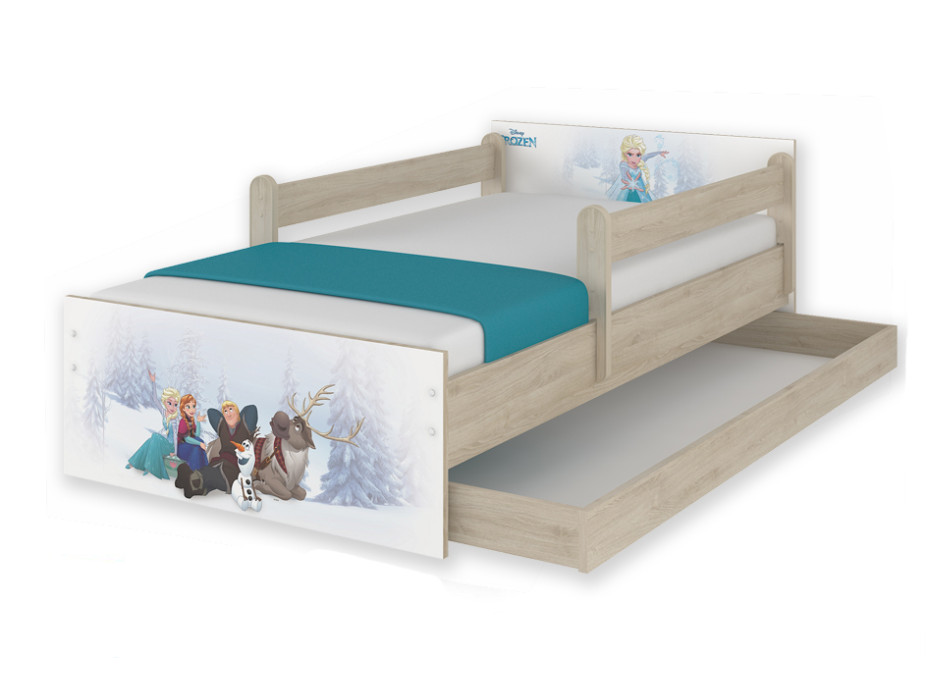 Dětská postel MAX Disney - FROZEN 160x80 cm - SE ŠUPLÍKEM