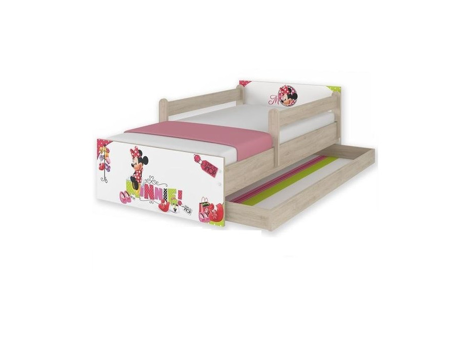 Dětská postel MAX Disney - MINNIE I 160x80 cm - SE ŠUPLÍKEM