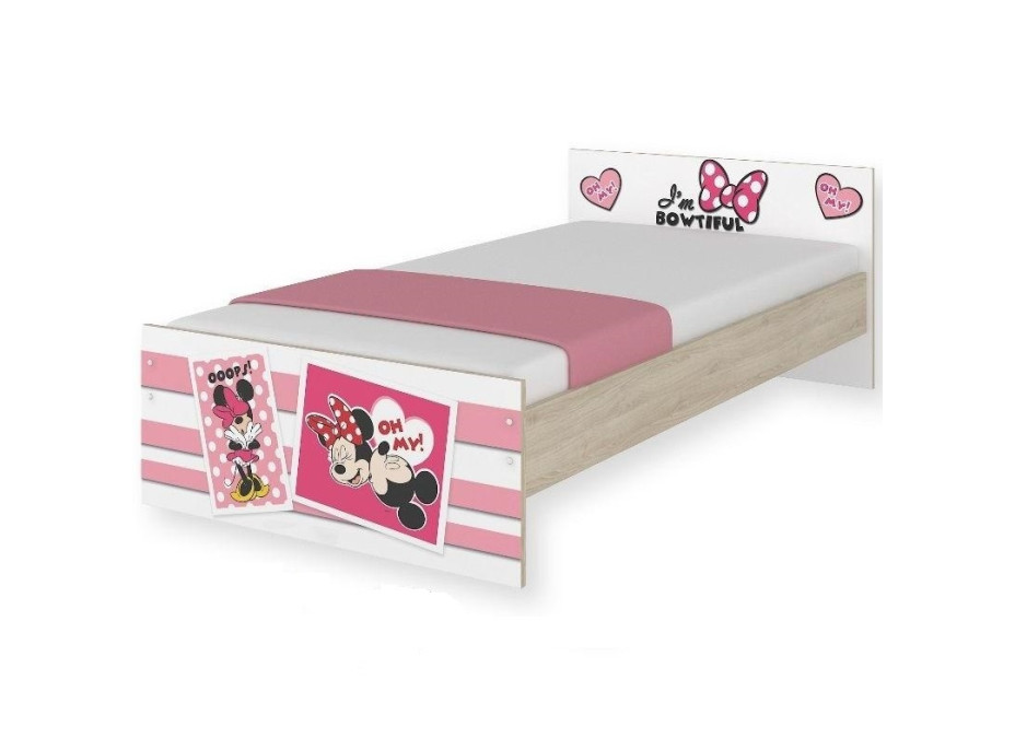 Dětská postel MAX Disney - MINNIE II 160x80 cm - BEZ ŠUPLÍKU