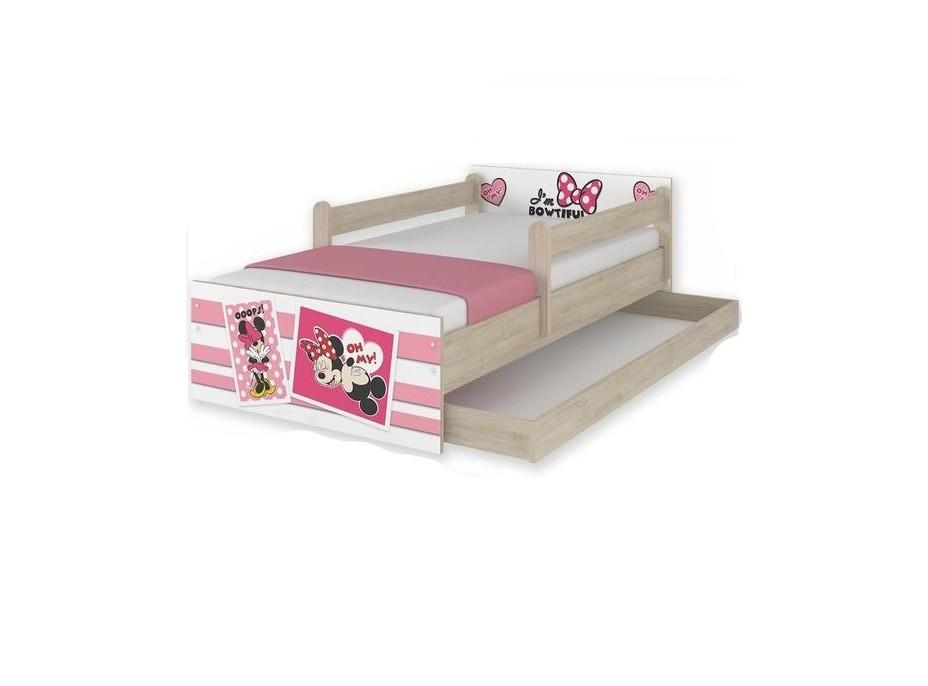 Dětská postel MAX Disney - MINNIE II 160x80 cm - SE ŠUPLÍKEM
