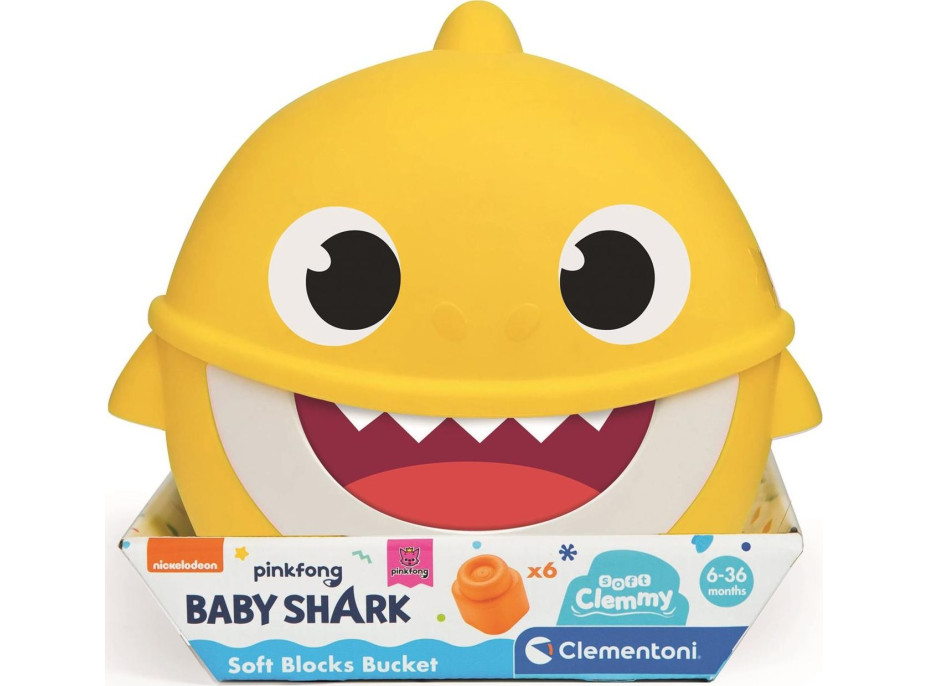 CLEMENTONI SOFT CLEMMY Box Baby Shark s 6 kostkami