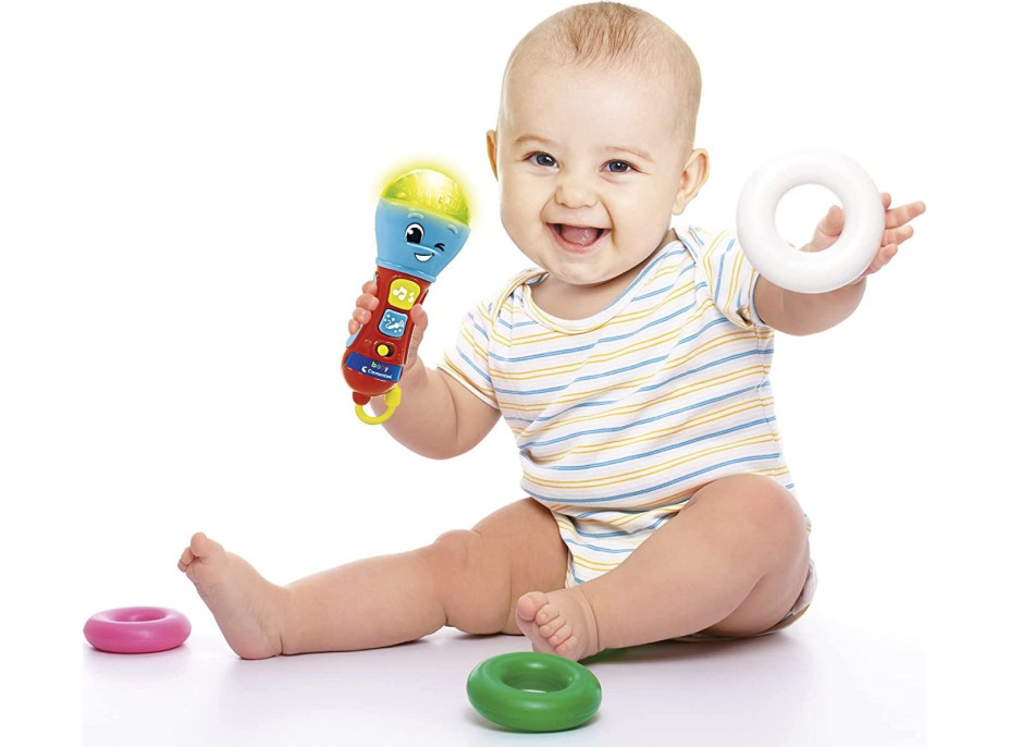CLEMENTONI BABY Interaktivní mikrofon se světly a zvuky
