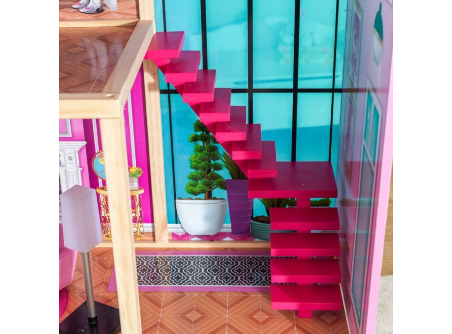 KIDKRAFT Domeček pro panenky Shimmer Mansion s vybavením