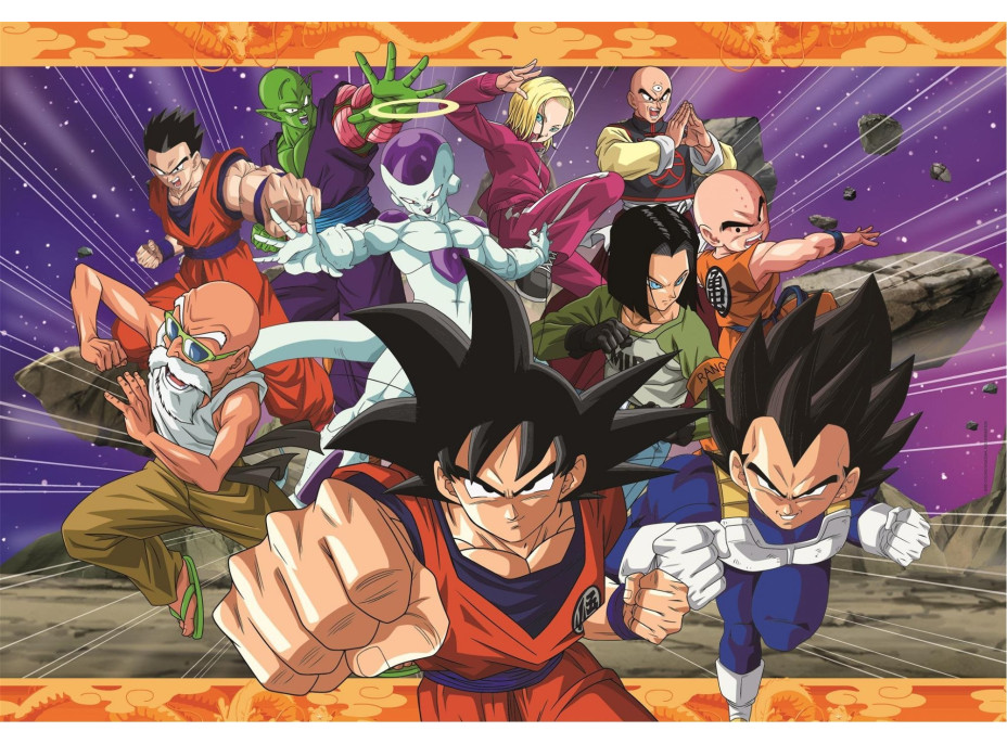 CLEMENTONI Oboustranné puzzle Dragonball 104 dílků