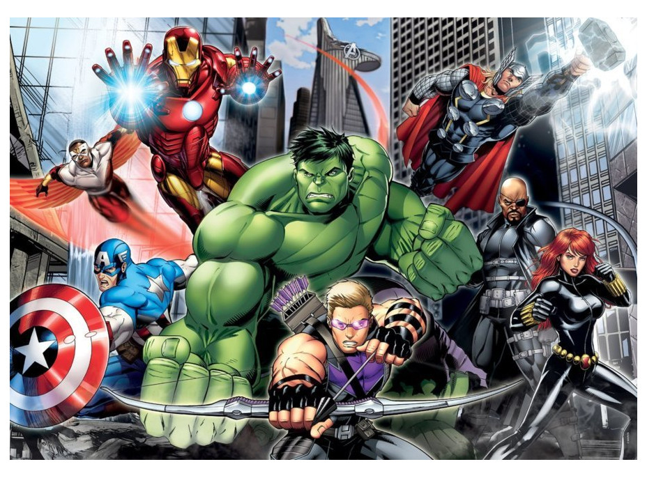 CLEMENTONI Puzzle Avengers: Připraveni k boji MAXI 104 dílků