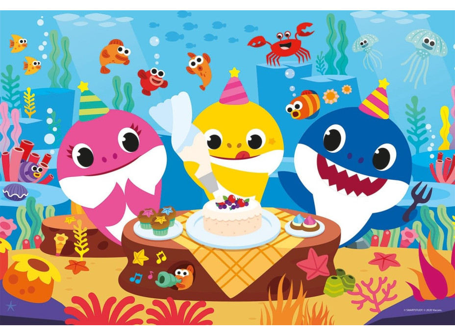 CLEMENTONI Puzzle Baby Shark: Narozeniny 30 dílků