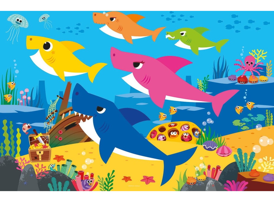 CLEMENTONI Puzzle Baby Shark: Poklad 30 dílků