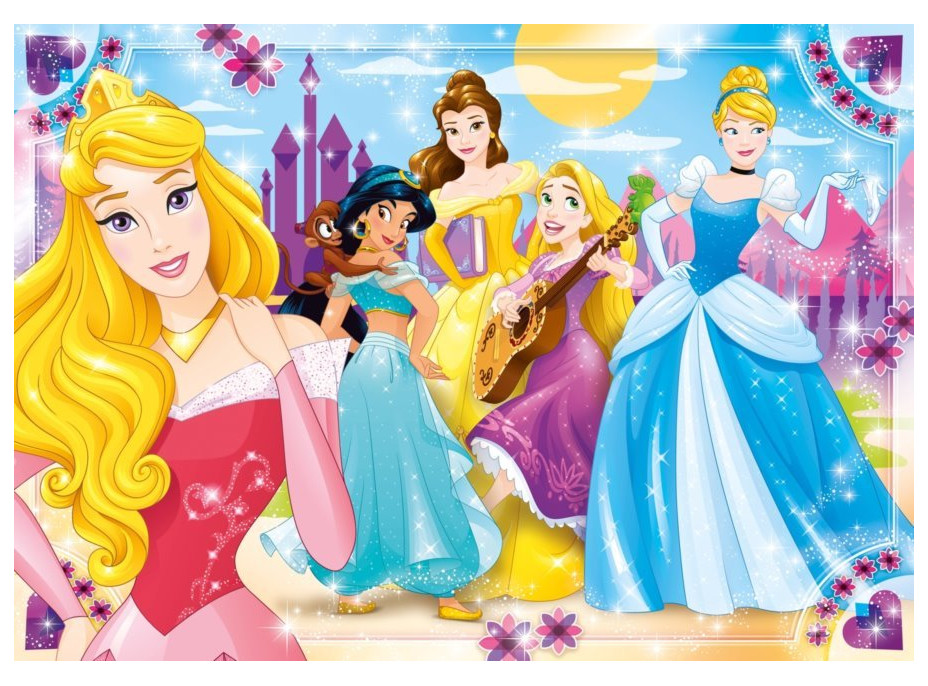 CLEMENTONI Puzzle Disney princezny MAXI 104 dílků