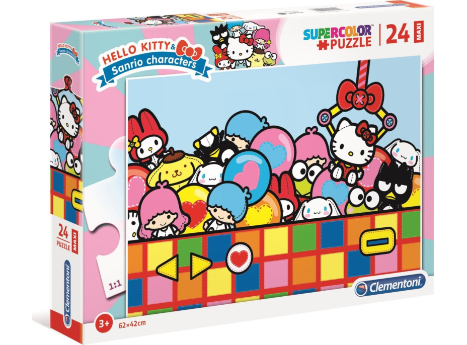 CLEMENTONI Puzzle Hello Kitty MAXI 24 dílků