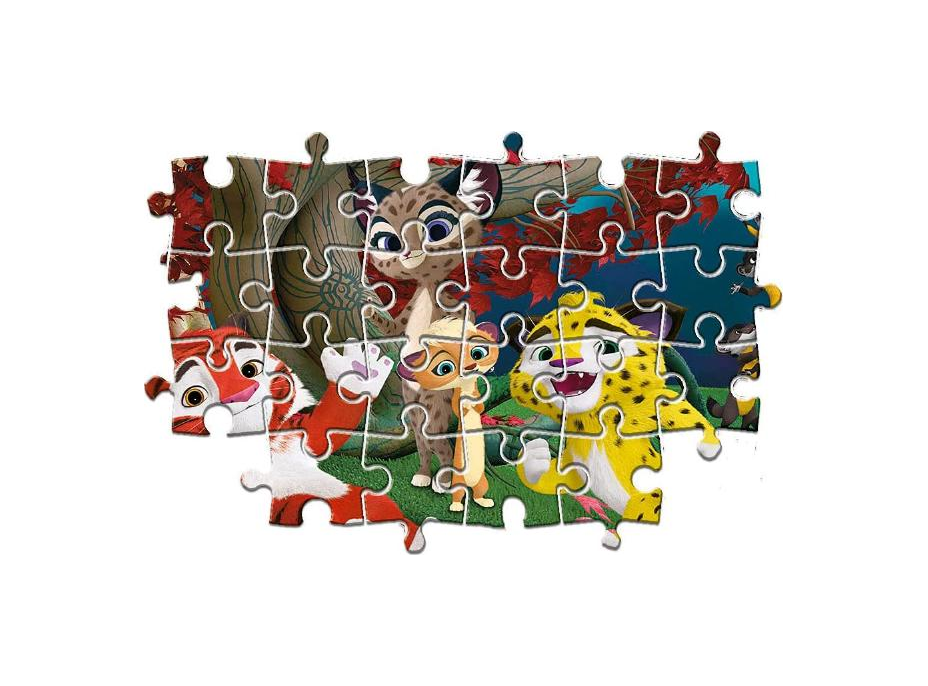 CLEMENTONI Puzzle Leo a Tig v lese MAXI 60 dílků