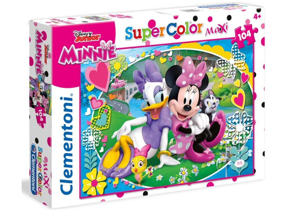 CLEMENTONI Puzzle Minnie a Daisy: Na výletě MAXI 104 dílků