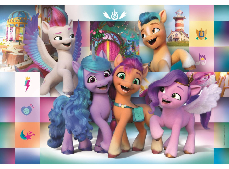 CLEMENTONI Puzzle My Little Pony: Veselá parta MAXI 104 dílků