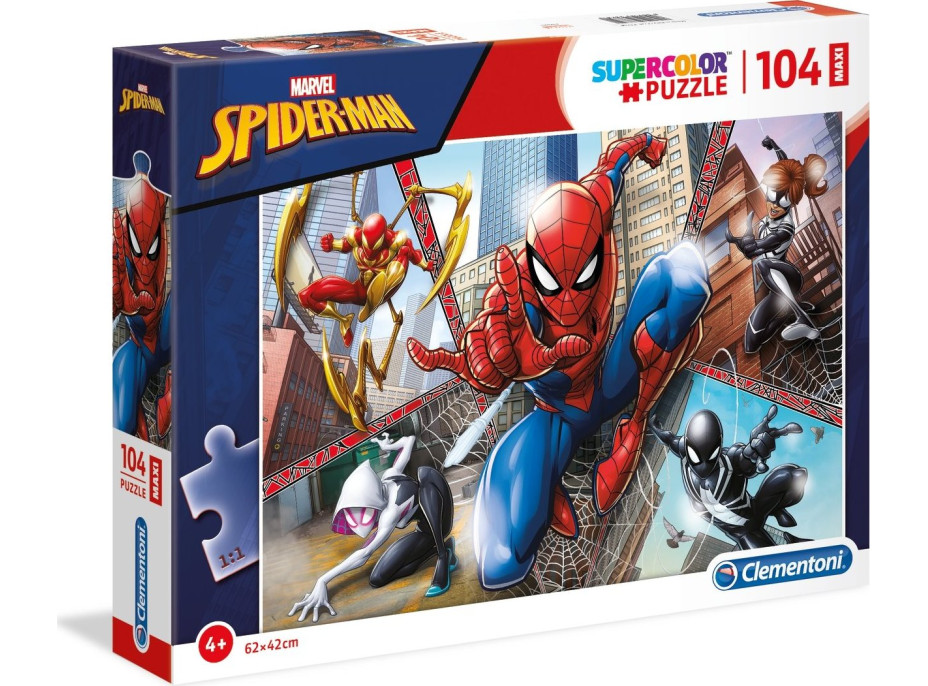 CLEMENTONI Puzzle Spiderman MAXI 104 dílků