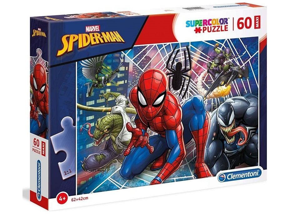 CLEMENTONI Puzzle Spiderman MAXI 60 dílků