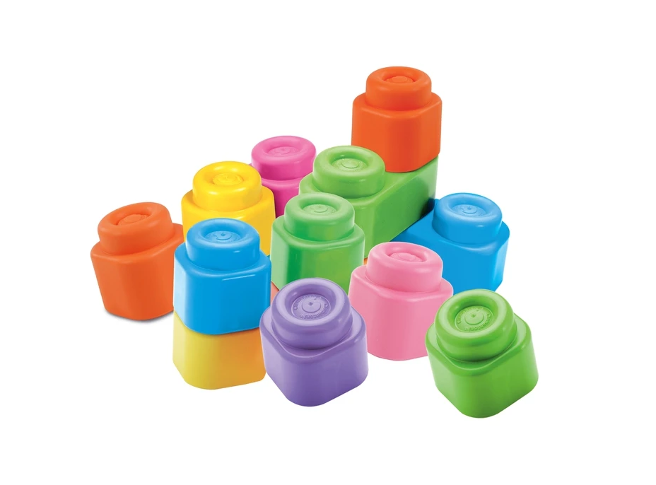 CLEMENTONI SOFT CLEMMY Sada 12 měkkých kostek