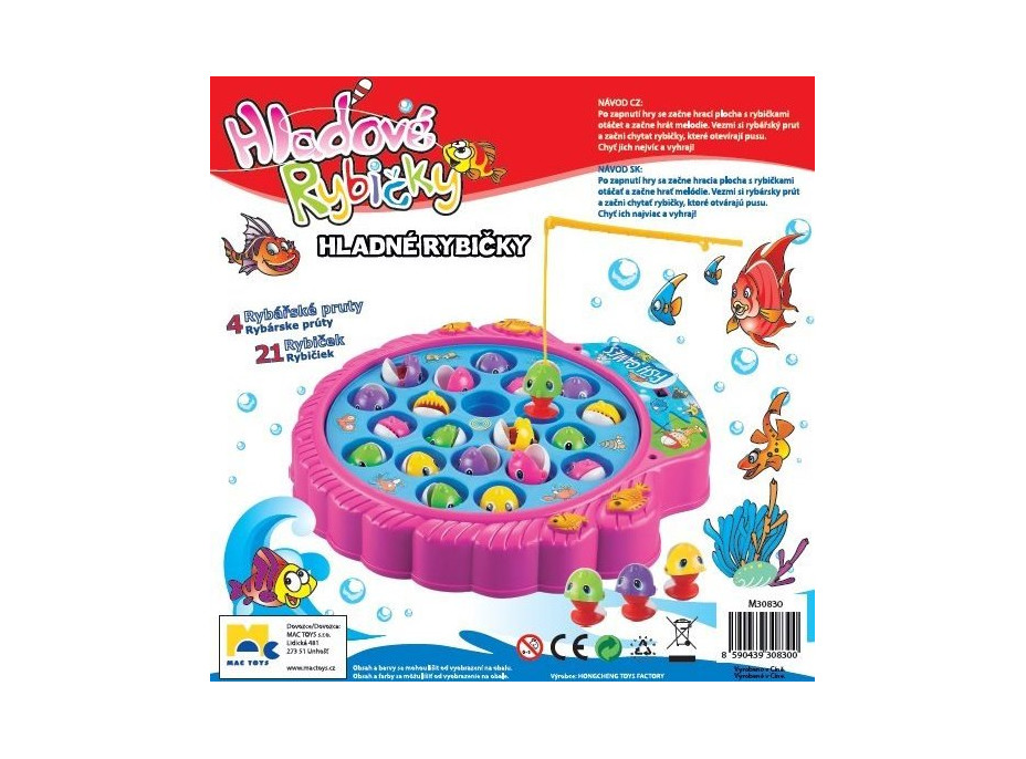 MAC TOYS Hladové rybičky 1ks (mix)