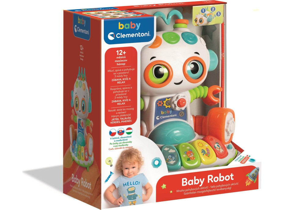 CLEMENTONI BABY Interaktivní robot CZ,SK,HU