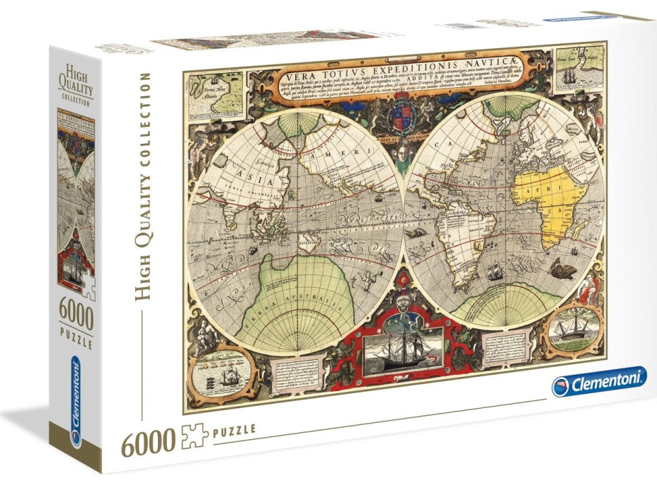 CLEMENTONI Puzzle Antická námořní mapa 6000 dílků
