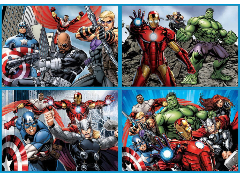 EDUCA Puzzle Avengers 4v1 (50,80,100,150 dílků)