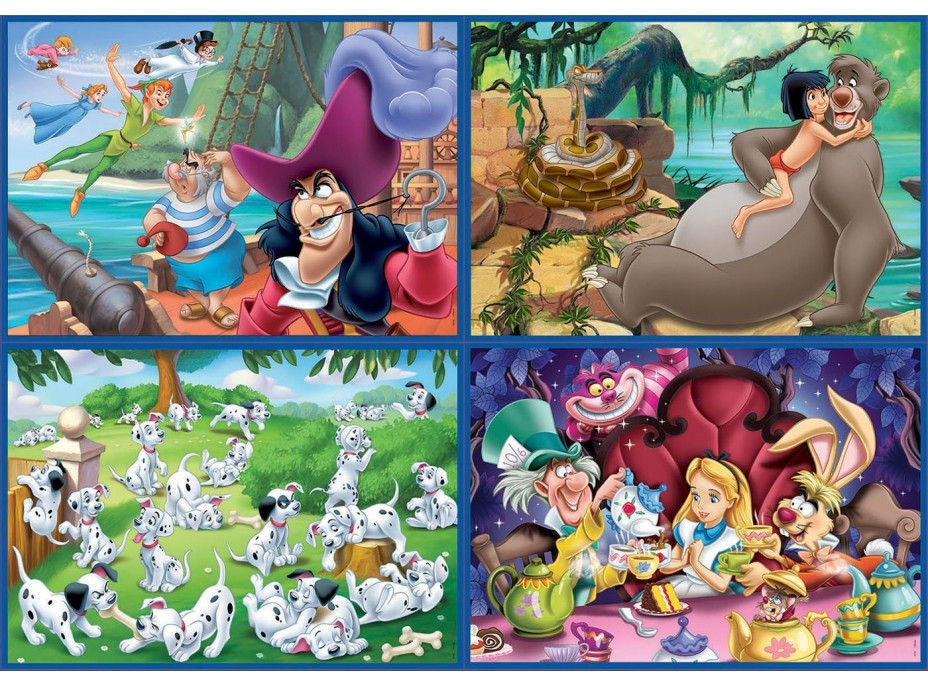 EDUCA Puzzle Disney pohádky 4v1 (50,80,100,150 dílků)