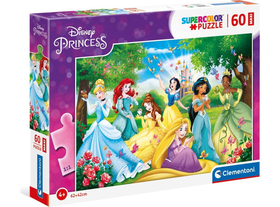 CLEMENTONI Puzzle Disney princezny MAXI 60 dílků