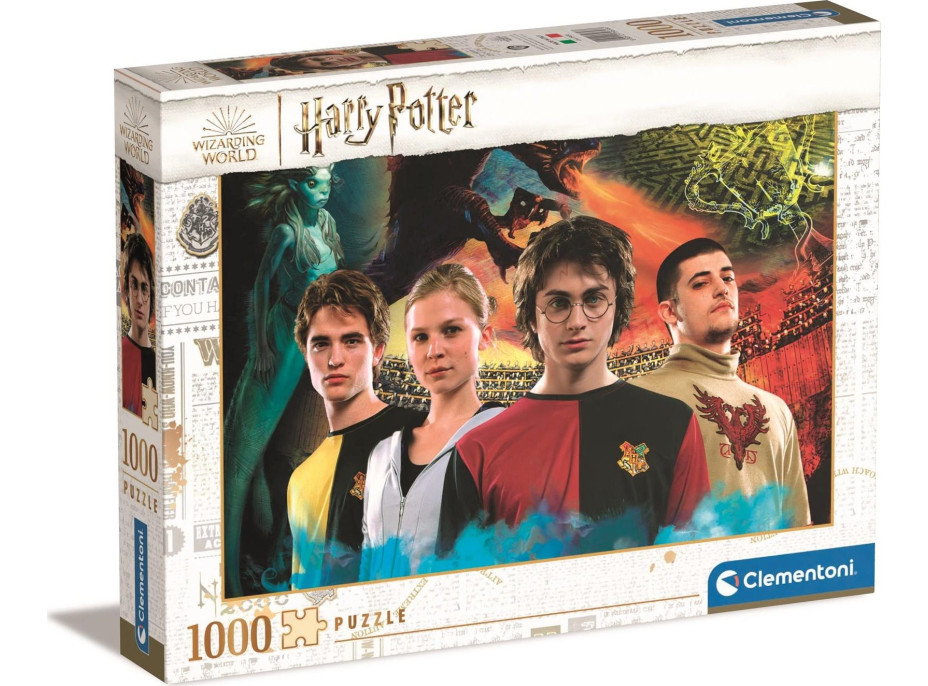 CLEMENTONI Puzzle Harry Potter a Ohnivý pohár 1000 dílků