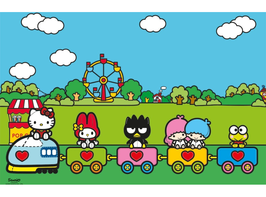 CLEMENTONI Puzzle Hello Kitty a kamarádi MAXI 104 dílků