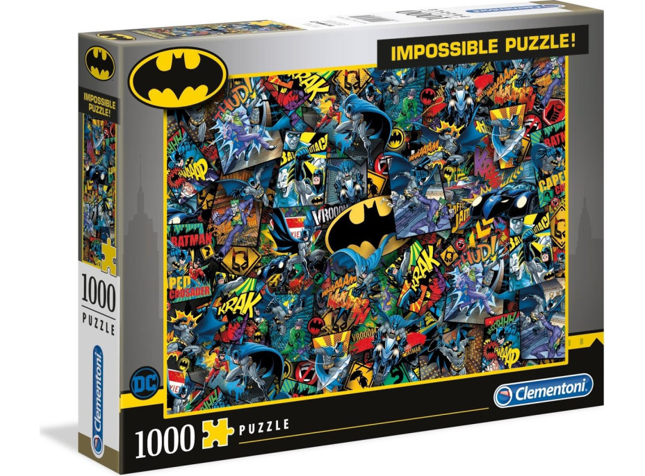 CLEMENTONI Puzzle Impossible: Batman 1000 dílků