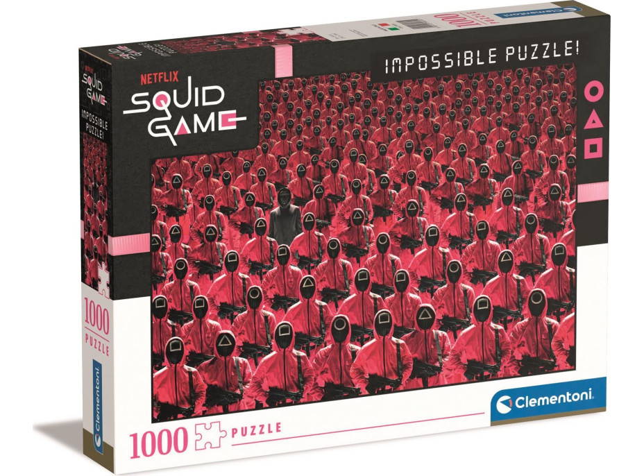 CLEMENTONI Puzzle Impossible: Netflix Squid Game (Hra na oliheň) 1000 dílků