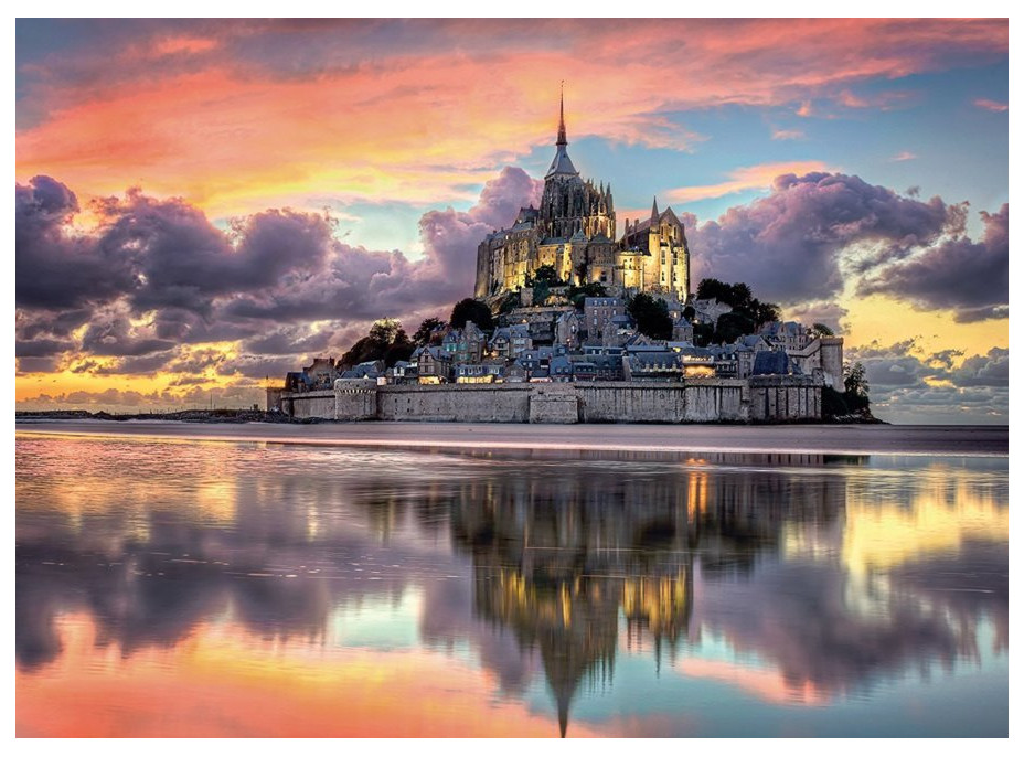 CLEMENTONI Puzzle Magický Mont Saint-Michel, Francie 1000 dílků