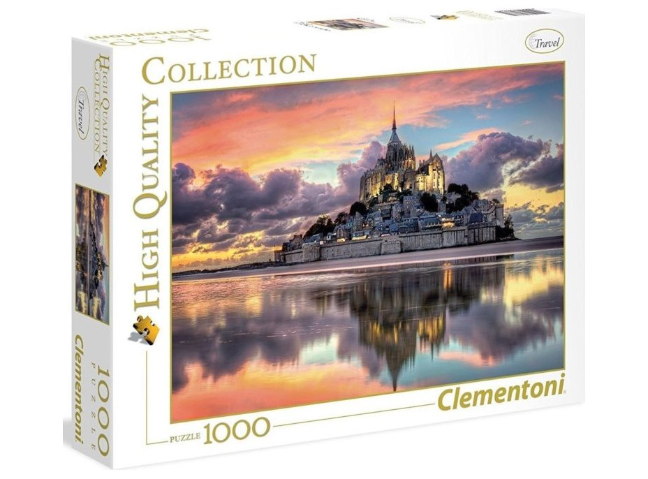 CLEMENTONI Puzzle Magický Mont Saint-Michel, Francie 1000 dílků