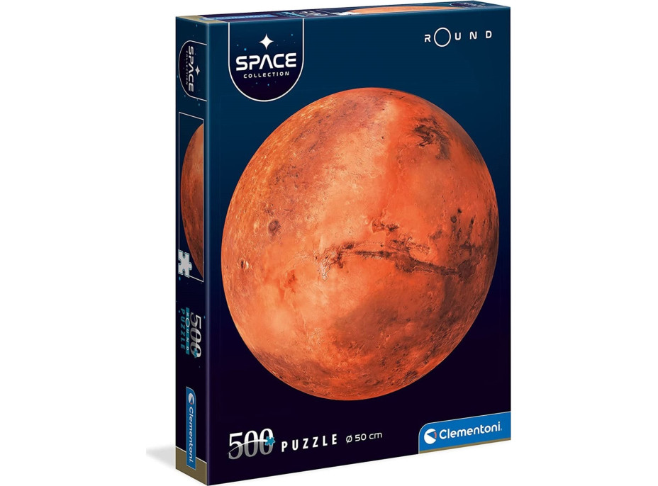 CLEMENTONI Kulaté puzzle Space: Mars 500 dílků