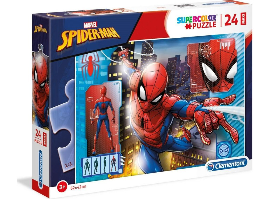 CLEMENTONI Puzzle Spiderman: Profil MAXI 24 dílků