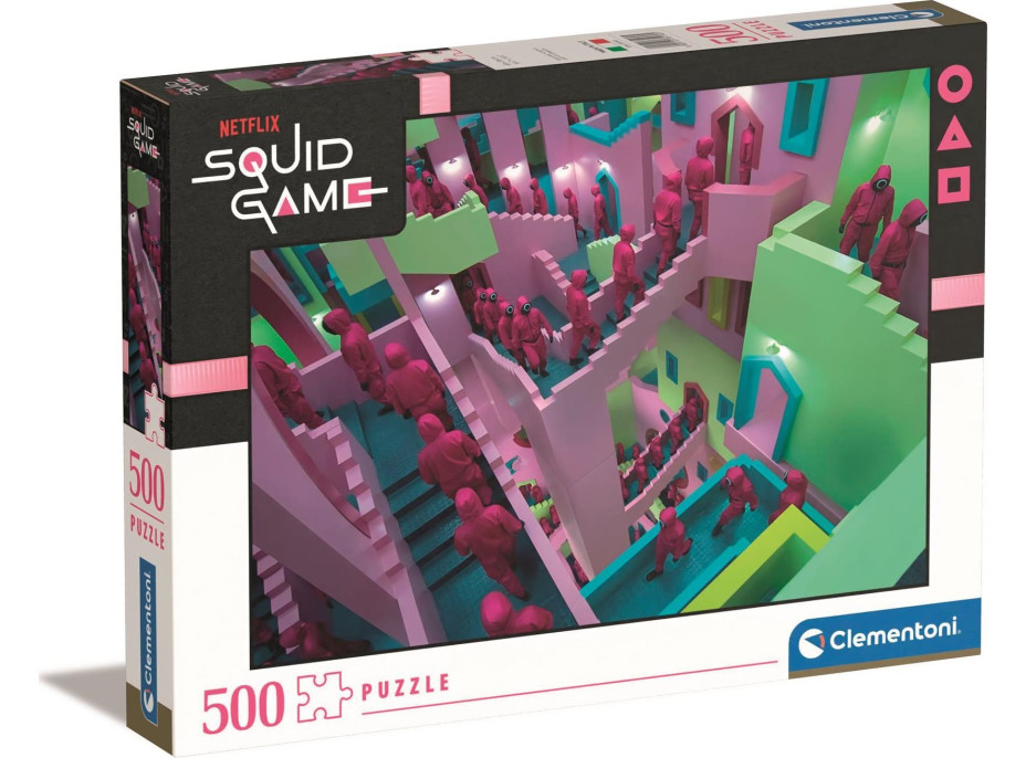 CLEMENTONI Puzzle Netflix: Squid game (Hra na oliheň) 500 dílků