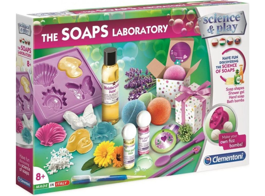 CLEMENTONI Science&Play: Laboratoř na výrobu mýdel CLEMENTONI Science&Play: Laboratoř na výrobu mýdel