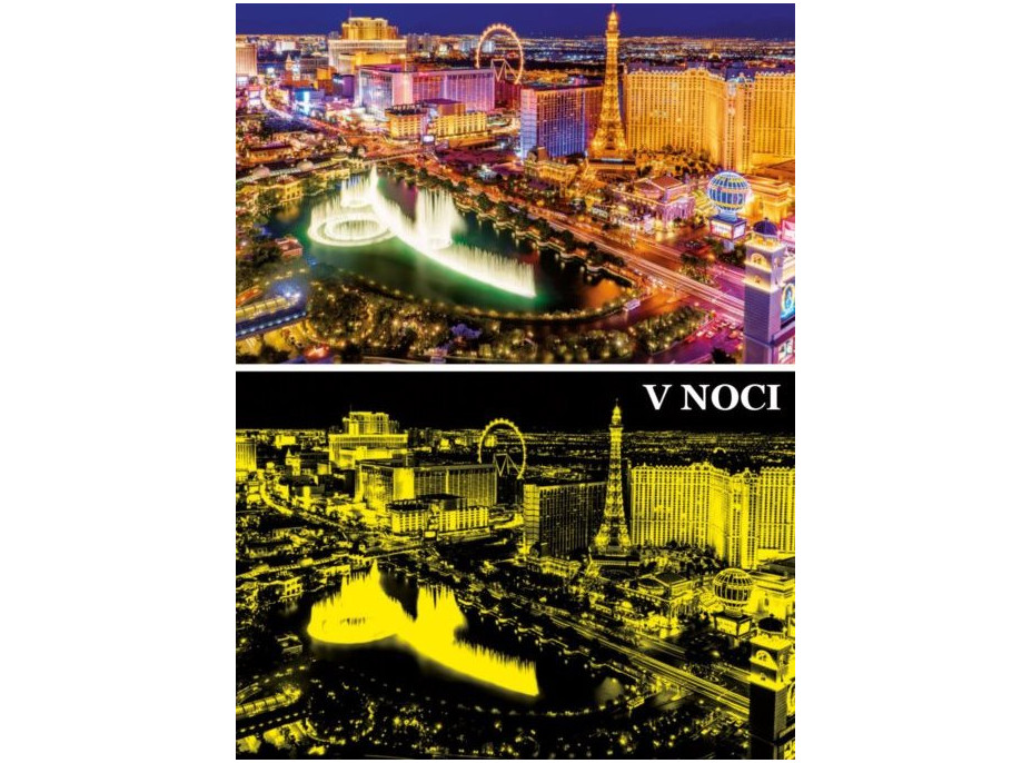 EDUCA Svítící puzzle Las Vegas 1000 dílků