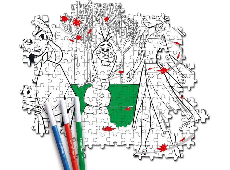 CLEMENTONI Oboustranné puzzle Ledové království 2, 104 dílků