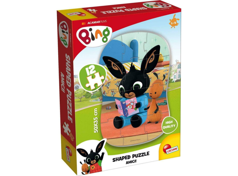 LISCIANI Puzzle Bing: Pohádka na dobrou noc 12 dílků