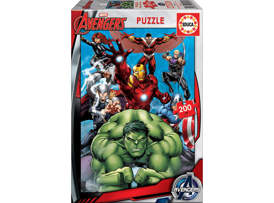 EDUCA Puzzle Avengers - Sjednocení 200 dílků