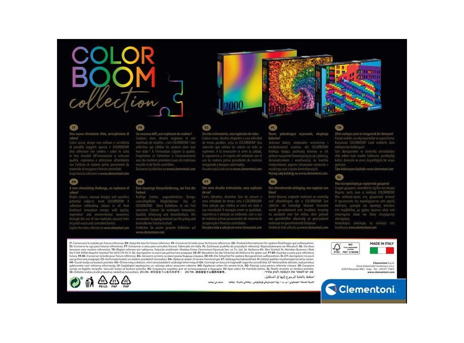 CLEMENTONI Puzzle ColorBoom: Nádherné kuličky 1000 dílků