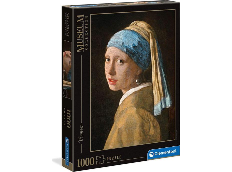 CLEMENTONI Puzzle Museum Collection: Dívka s perlou 1000 dílků