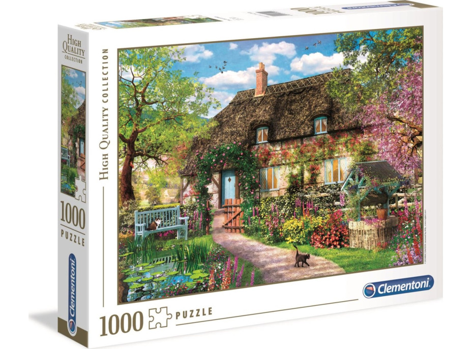 CLEMENTONI Puzzle Domek s předzahrádkou 1000 dílků