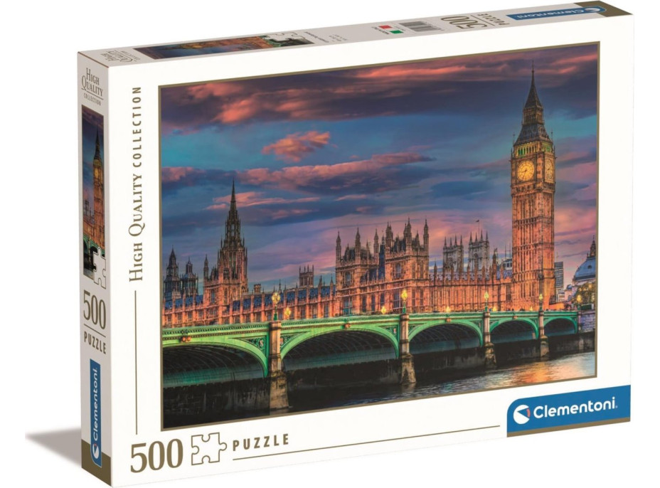 CLEMENTONI Puzzle Londýnský parlament 500 dílků