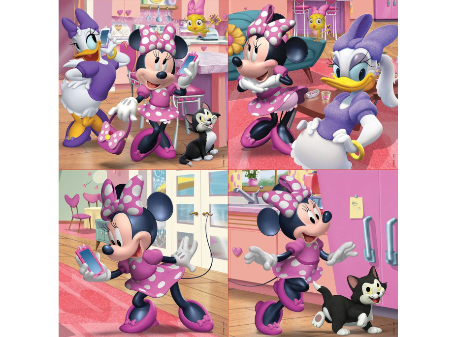 EDUCA Puzzle Minnie a Daisy 4v1 (12,16,20,25 dílků)