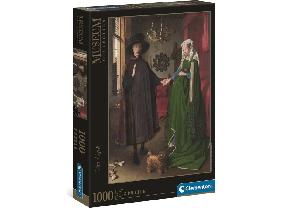 CLEMENTONI Puzzle Museum Collection: Svatba manželů Arnolfiniových (1434) 1000 dílků